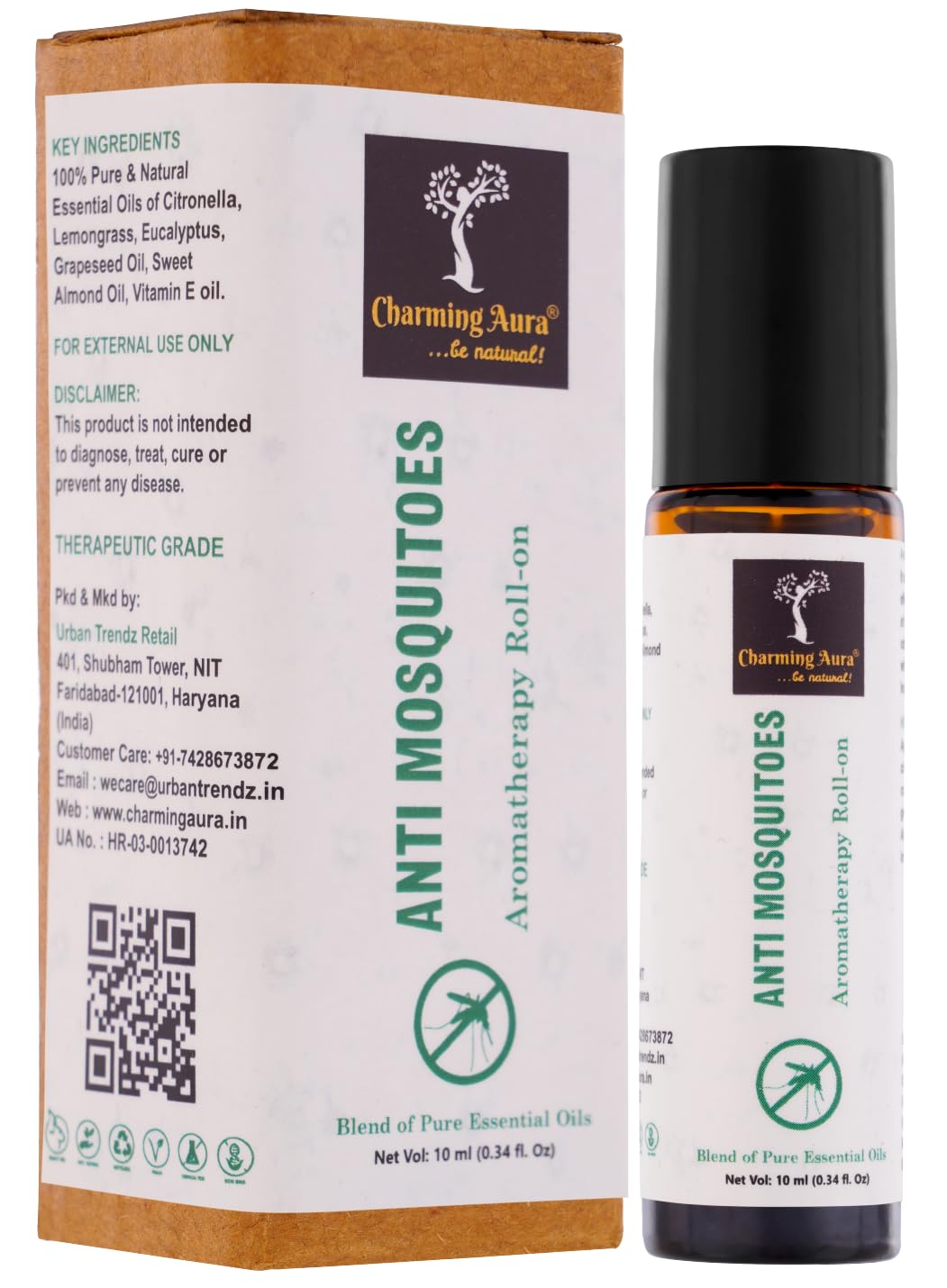Anti Mosquitoes - Mosquito Repellent Roll-on | Blend of natural essential Oils | Pleasant scent while effectively keeping mosquitoes at bay | Skin friendly & Kids safe | 10ml (Mosquito Repellent Roll-on, Pack of 1)-picture-12