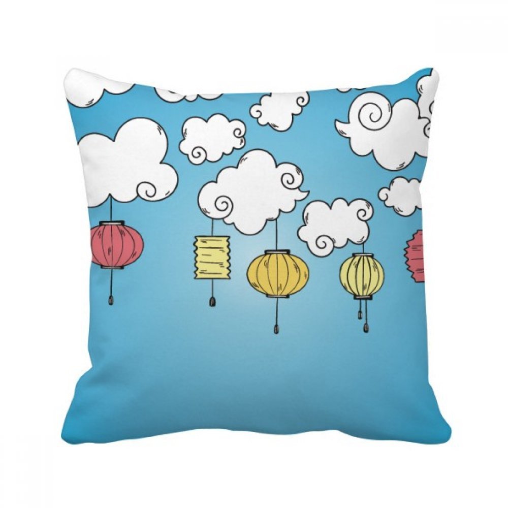Coussin nuage abstrait coloré 40x40 cm pour déco de canapé