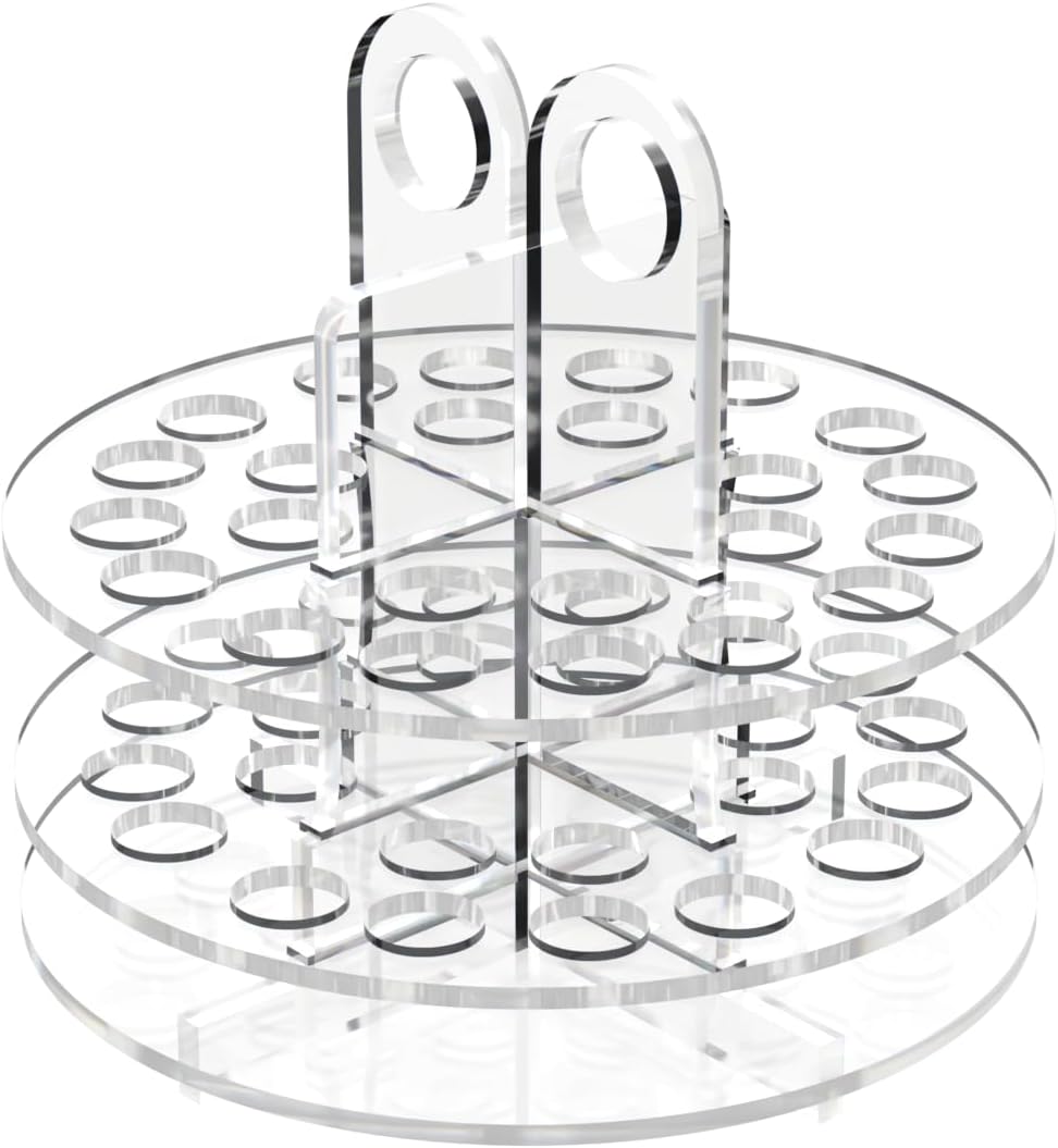 Marketing Holders 24 Slot Pen Holder Clear Acrylic Organizer Tabletop Display Color Pencils Makeup Brushes Utensils Office Art Studios Classroom Salons Stationary Display