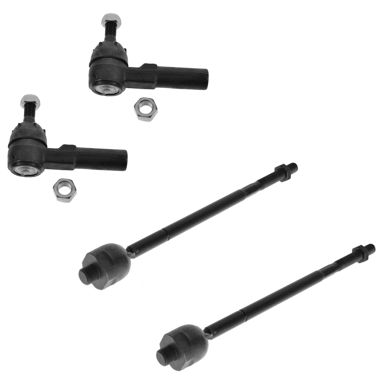 TRQ Front Tie Rod Set Compatible with 1993-2002 Chevrolet Camaro Pontiac Firebird 1991-1992 Saturn SC SC1 SC2 1991-2002 SL SL1 SL2 1993-1999 SW1 1993-2001 SW2