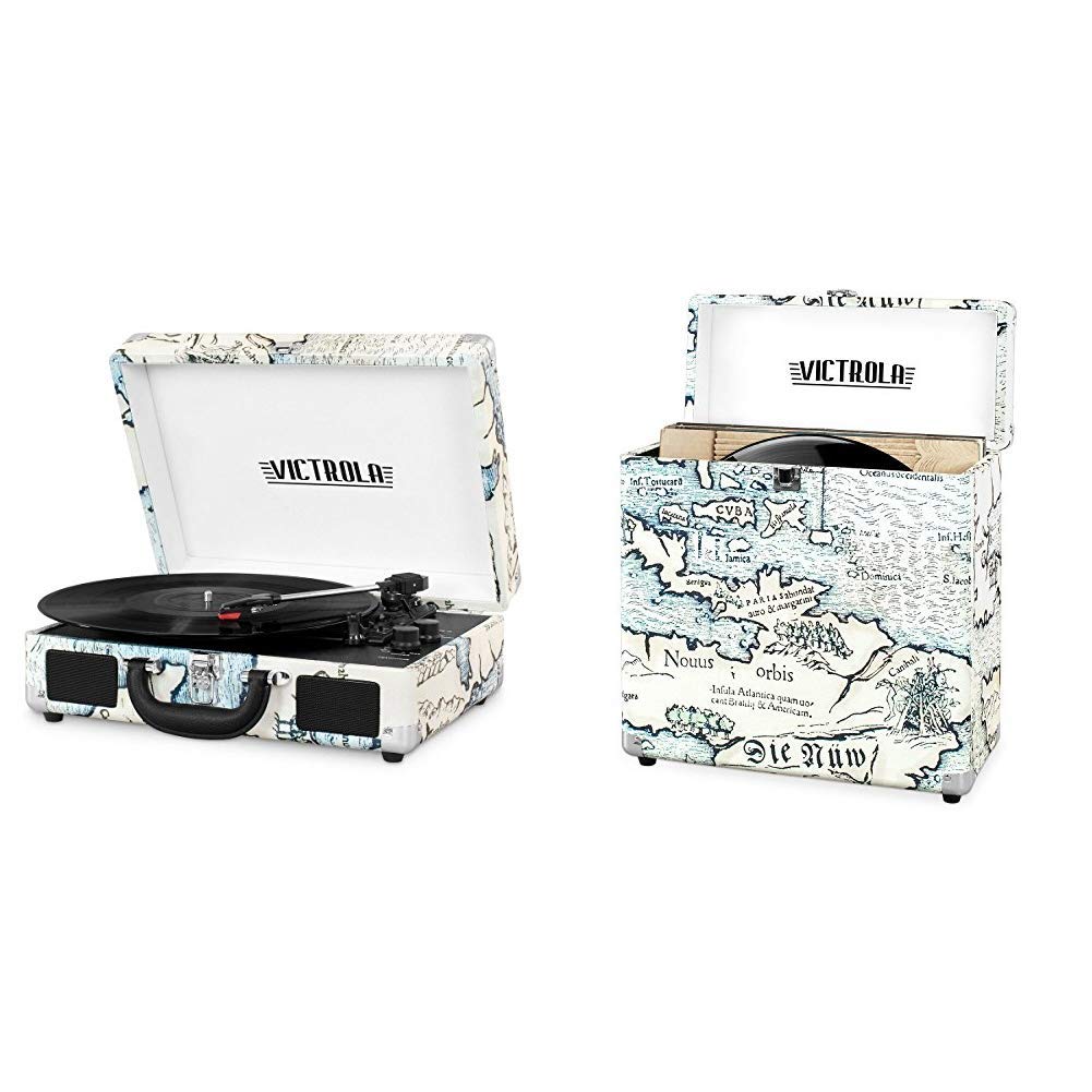 Victrola Bluetooth Suitcase Record Player with 3Speed Turntable
