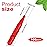 BBTO 100 Pcs Braces Dental Brush Flosser for Cleaner Interdental Brush Toothpick Tooth Flossing Head Oral Dental Toothpick Cleaners Cleaning Tool(Red)
