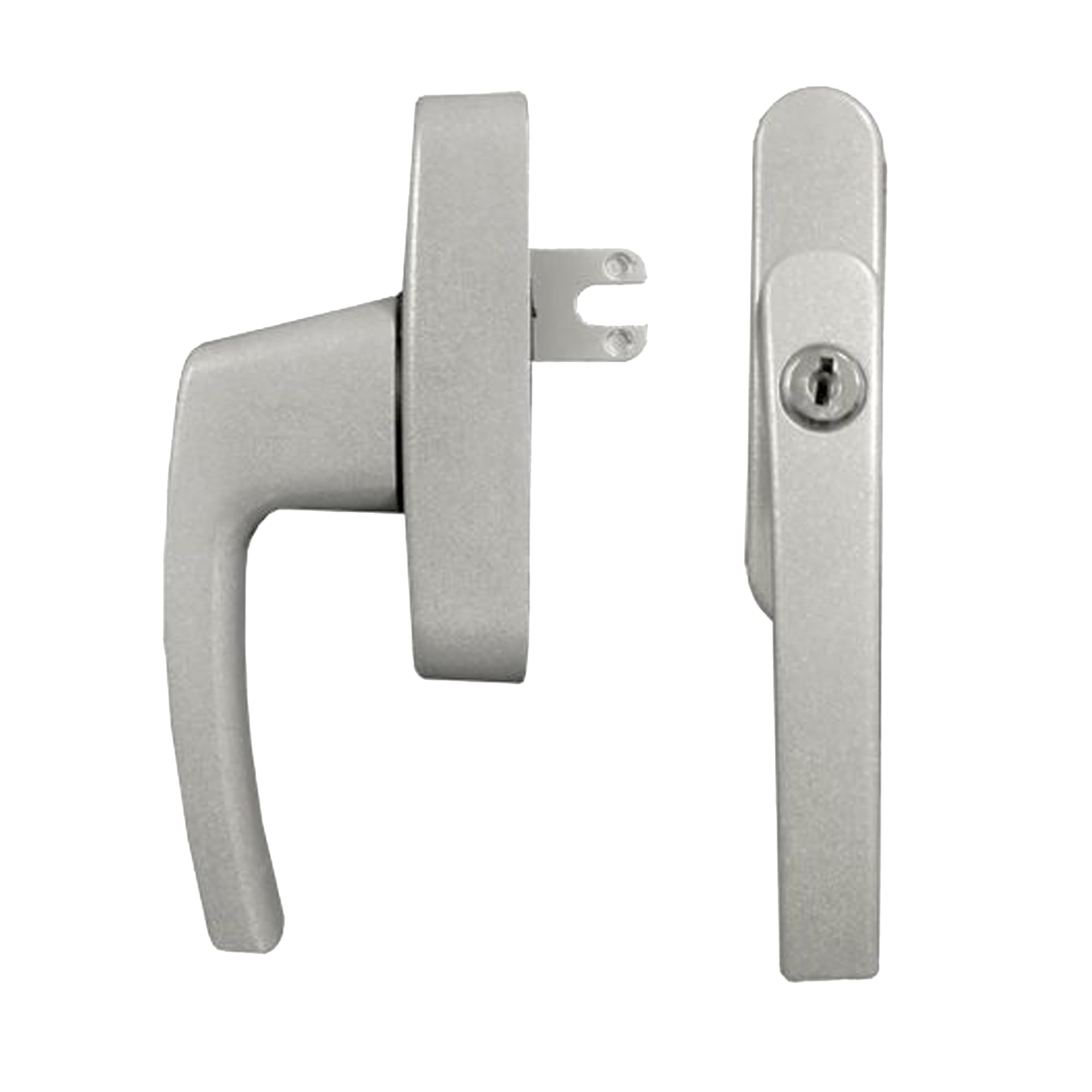 Upvcstore Silver Roto Siegenia Si Aubi Alu500 Aluminium Tilt Turn Window Handle Replacement Fork & Blade (Silver)