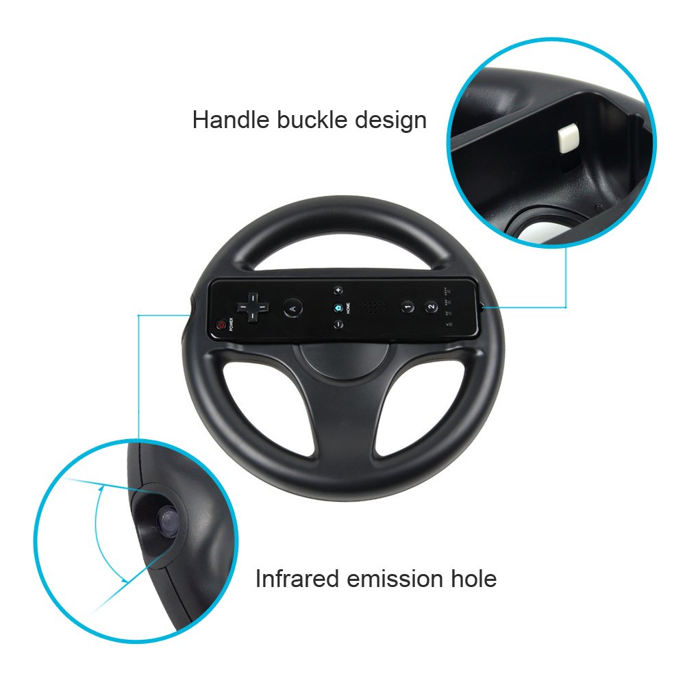 AZFUNN Mario Kart Steering Wheels,2pcs Black Racing Wh...B06XCMWGFT