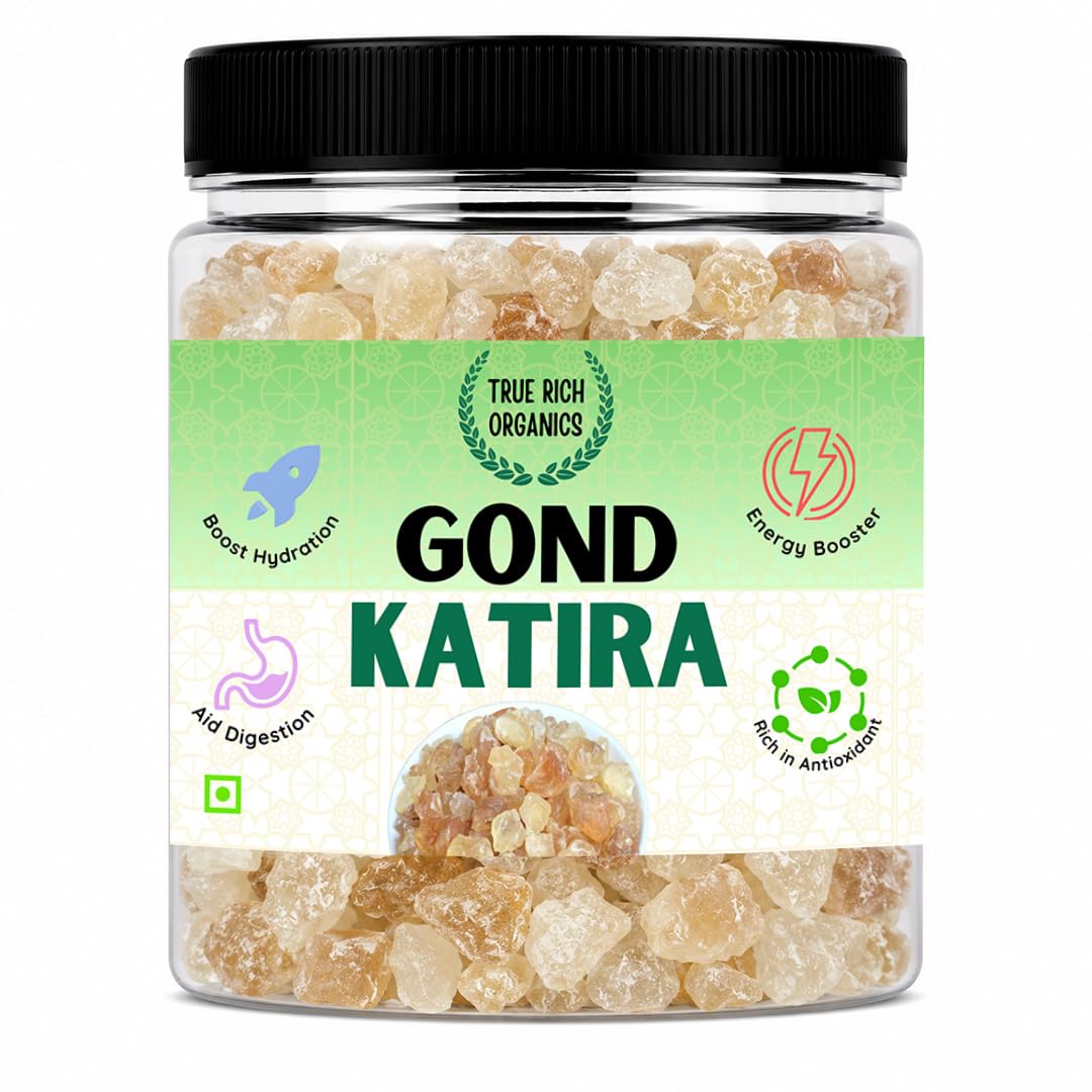 True Rich Organics Gond Katira 150G | Tragacanth Gum | Cooling Ingredient | Premium Edible Gum | Premium Quality | New-image-11