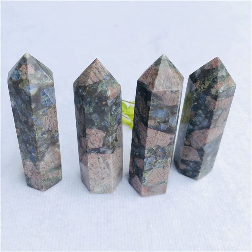 Pointe de cristal en llanite naturelle 9cm pour embellir un coin de chevet