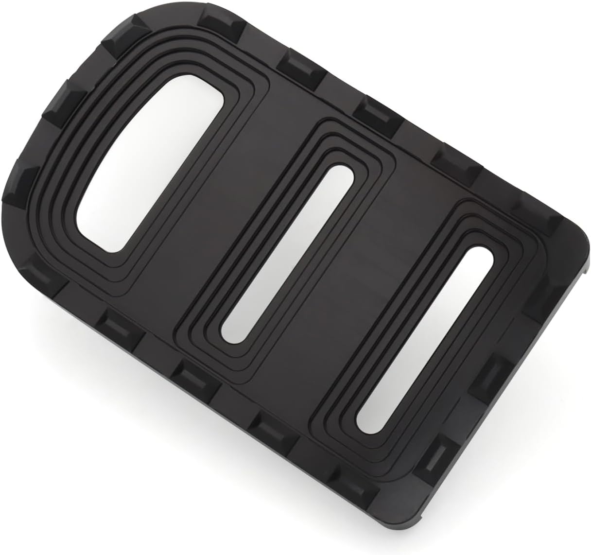 MX Wide Brake Pedal Pad Fit For Harley 1980-later Touring Road King Street Glide Road Glide Trike 12-2016 Dyna FLD 86-2017 FL Softail Fat Boy (Black)