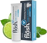 fläsh. Whitening Toothpaste Zahncreme | 75 ml Tube | mit 30% Xylitol und 17% Hydroxylapatit für den doppelten Kariesschutz | Limette-Minze Geschmack Limette-Minze 1er Pack (75ml)