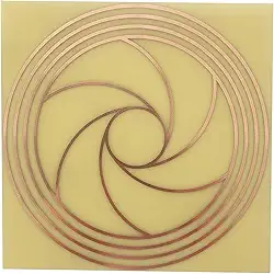 Gráfico Cobre Radiestesia 14x14 Cm - Diafragma I