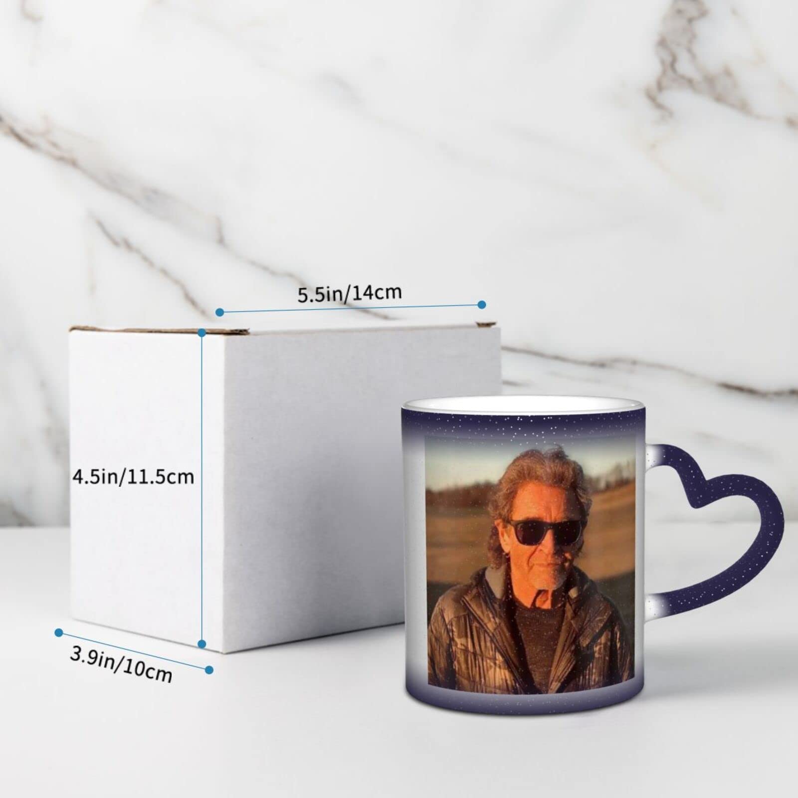 Peter German Farbwechsel-Tasse – „In The Sky“ Motiv, 13 Unzen (ca. 385 Ml) | Wärmeempfindliche Keramik, Spülmaschinenfest