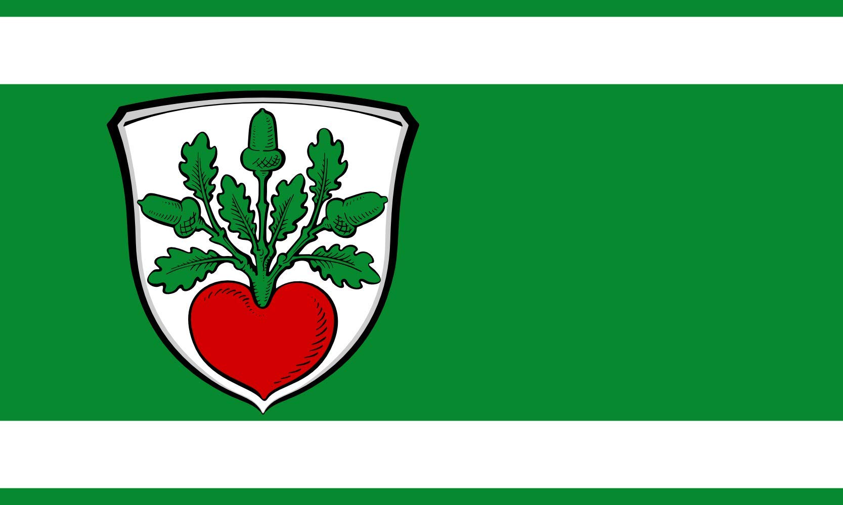 Drapeau Egelsbach grand modèle pour pavoisement sans décoloration au soleil
