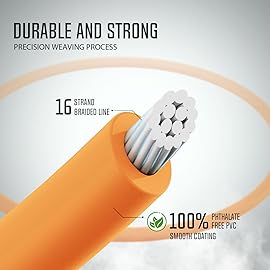 Piscifun Sword Fly Fishing Line with Welded Loop, Weight Forward Floating Fly Line, WF3wt, 90FT, Orange