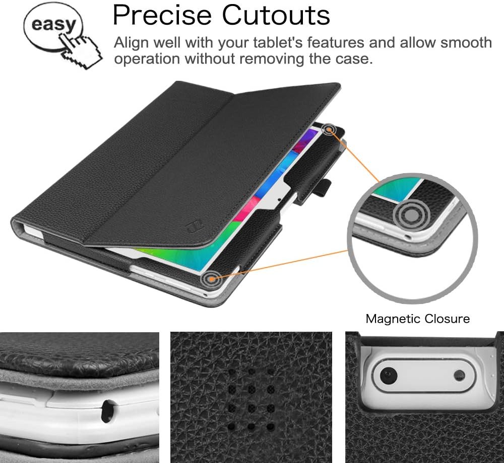 Fintie Case for ZONKO K105 10.1, MEIZE 10, Dragon Touch Notepad K10 / Max10 10.1 Tablet, Premium PU Leather Stand Cover for Lectrus, Victbing, Hoozo, Winsing 10 Android Tablet, Black