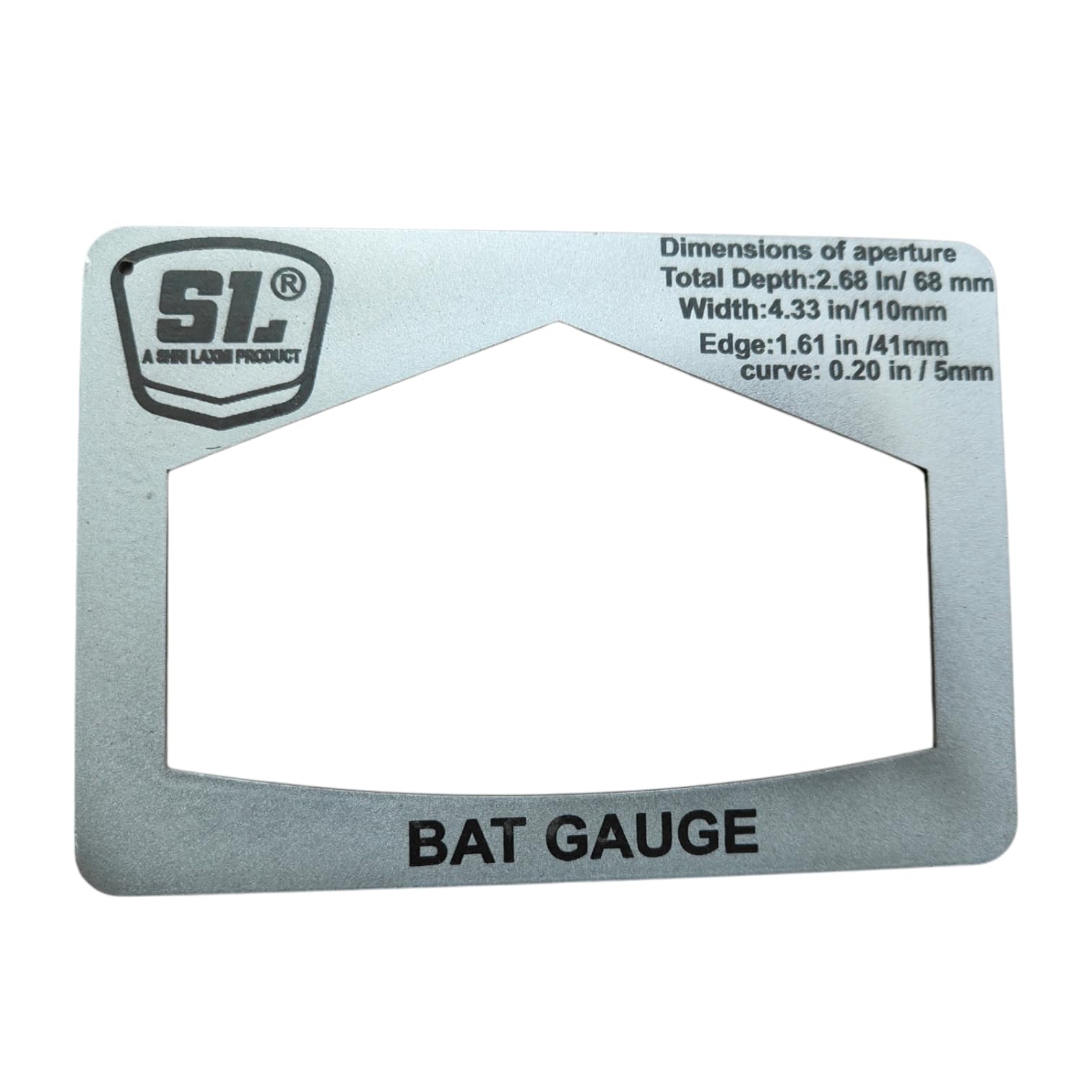 SL Professional Cricket Bat Gauge for Measuring Bat Thickness and Edge ICC Standard Compliant Bat Size Checker Tool for Players Coaches and Umpires