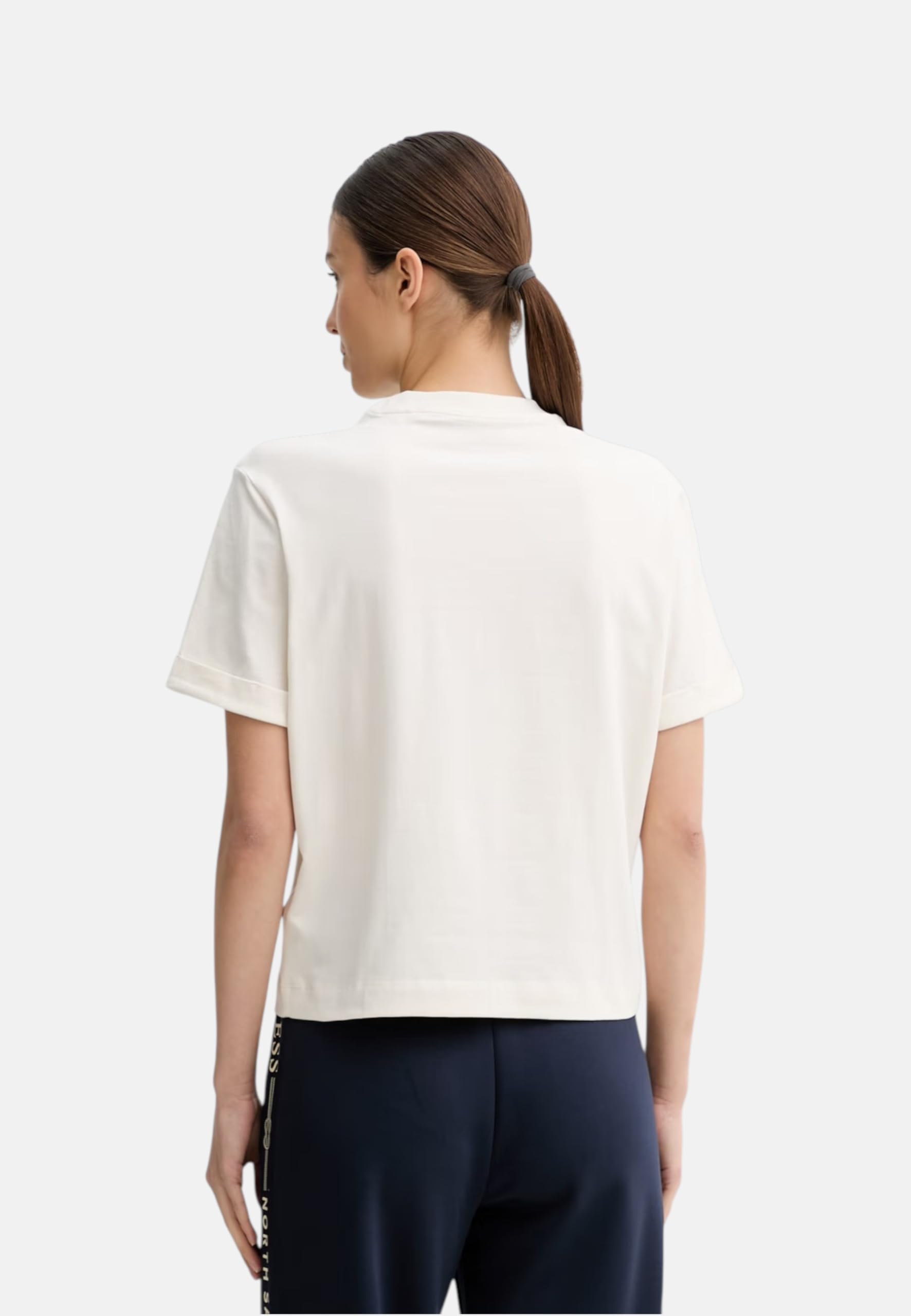 Guess Xns W6GI03K2657 W6GI03K2657 - Camiseta de algodón para mujer, corte regular, cuello redondo, camiseta W6GI03 K2657 G012