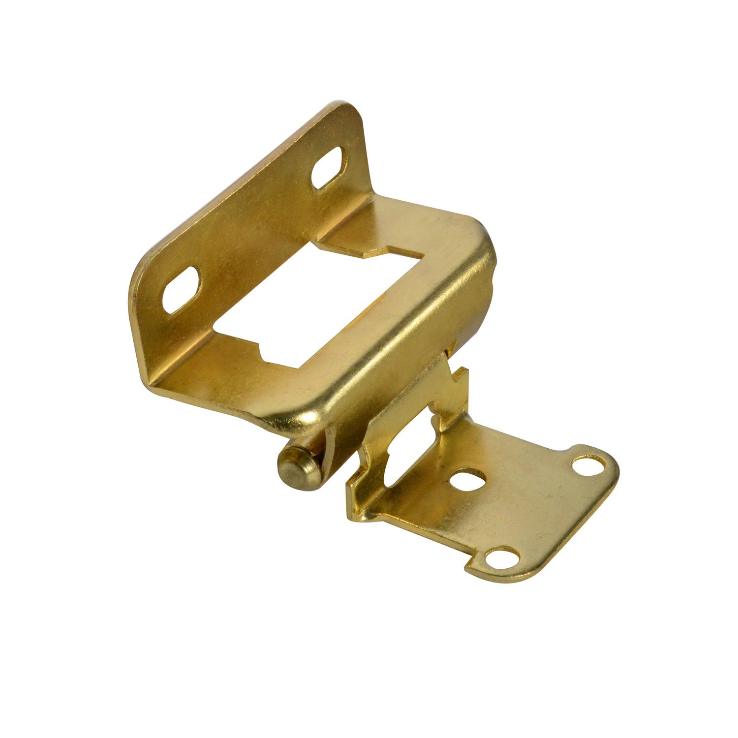 Style Selections#32133BBXLG - 2-1/4 in. (57mm) x 1-1/2 in. (38mm) 1/2 in. (13mm) Self-Closing Cabinet Hinge - Polished Brass - 10 Pair (20 Hinges)