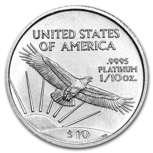 Miniatura 2 de Platinum Eagle (1/10 Ounce) .999 Pure $10 Brilliant Uncirculated