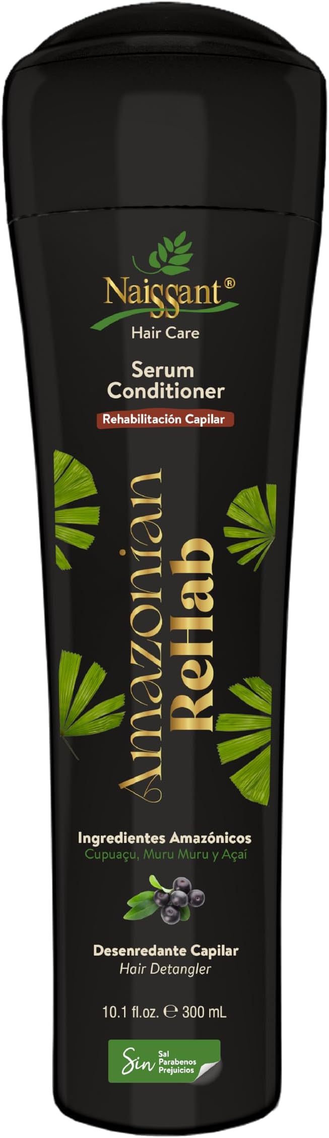 Amazonian Rehab Hair Care Serum Conditioner | Enriched with Muru Muru, Cupuaçu, and Açaí | Nourishing Conditioner for Lightweight, Soft, and Damaged Hair Repair (10.1 fl oz)