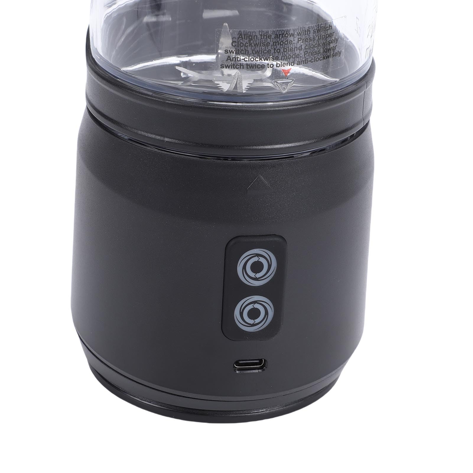 Buachois Frullatore Portatile Ricaricabile USB C, Bicchiere Frullatore 24oz Senza Fili per Frullati Smoothies, Viaggio Palestra Casa Escursionismo (700ml)