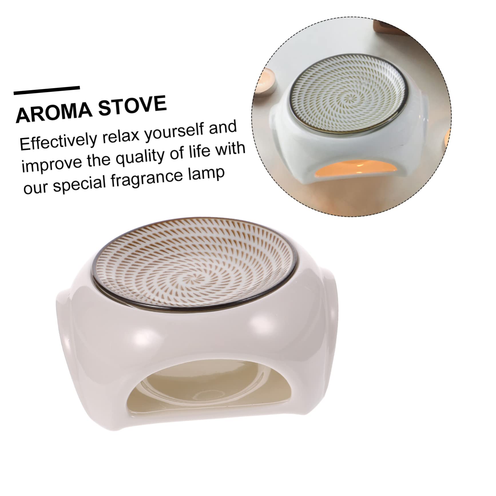 Cabilock Lámpara De Aromaterapia Cera Quemador De Incienso Decorativo Quemador De Aceites Esenciales Luces Decorativas para Interiores