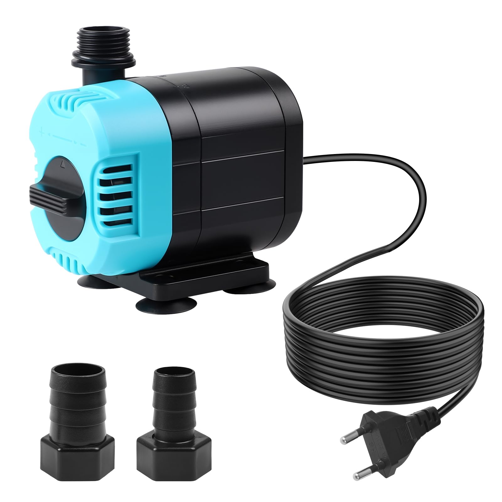 CPROSP Pompa Acquario (2000 L/H, 32W), Pompa Acqua Altezza Massima di Sollevamento: 2 m, Pompa Fontanella con Cavo da 1,5 m, per Laghetto, Giardini, Acquari, Statue, Idrocoltura