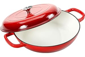 Cast Iron Casserole Braiser,3.8 QRT