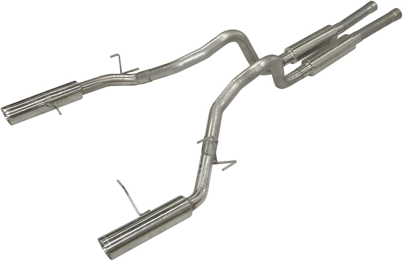 Pypes Exhaust SFM76M Super System 3" Diameter 304 Stainless Steel Cat-Back Exhaust System for Ford Mustang V8