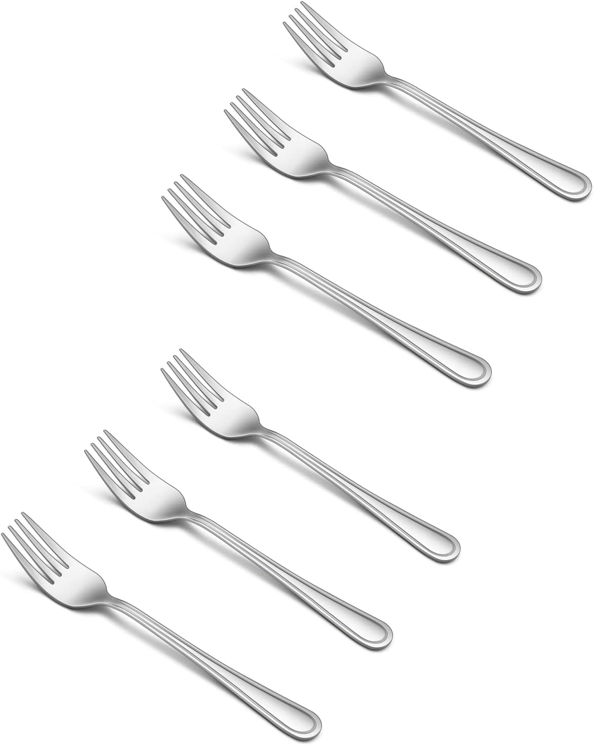 TeamFar Toddler Forks, 6 Pcs Stainless Steel Kids Utensil