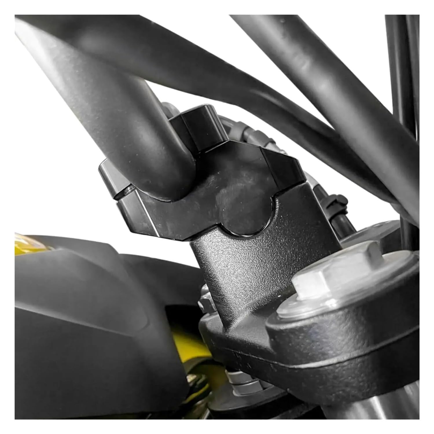 Riser Guidon Moto Adaptateur Rehausseurs De Guidon Décalés 22 Mm (7/8") pour Bandit GSF250, 400, 600, 650, 750, 1200 Et 1250 - Accessoires Remplaçables