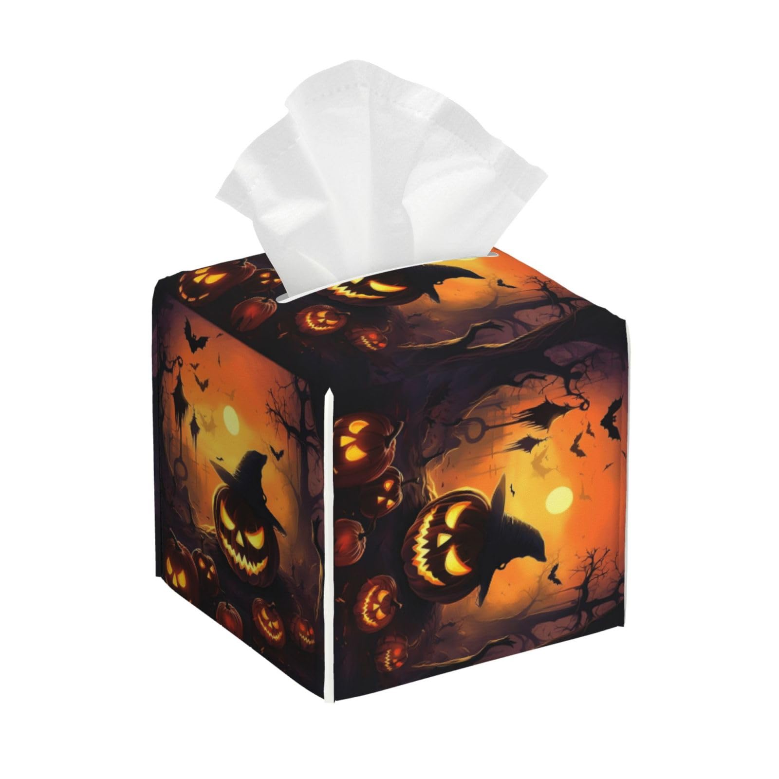 Halloween Tissue Box Cover Square Cube Boxes