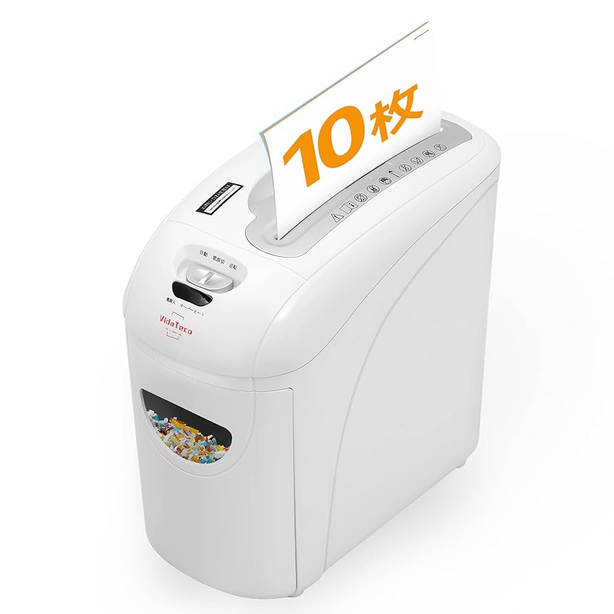 Amazon.co.jp: シュレッダー 家庭用 電動 VidaTeco マイクロ