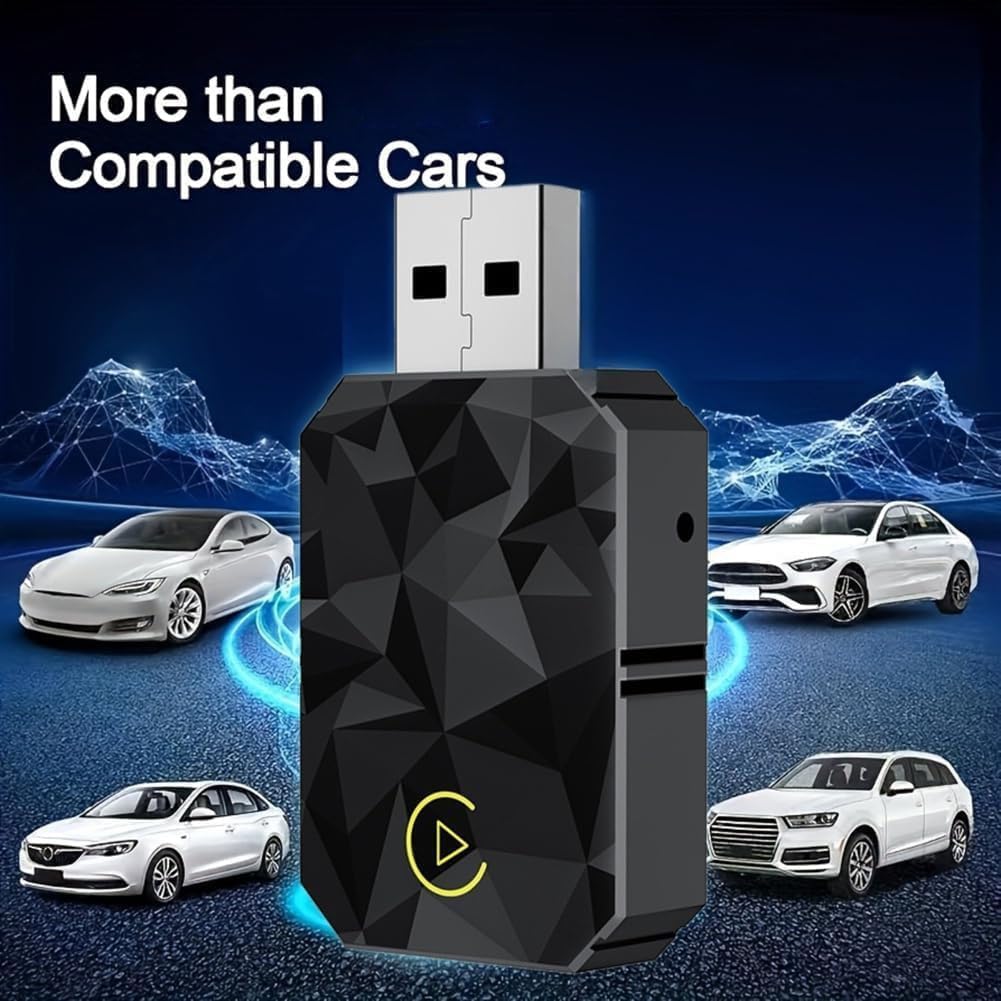 Adaptadores Inalámbrico Android Auto para Toyota RAV4 2016-2025, Convierte Conexión por Cable A Inalámbrica Coches, Plug Play, Conexión rápida,Silver