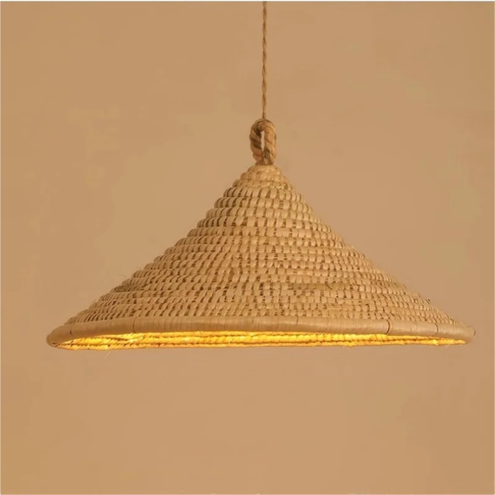 KXEcoLife Nordic Handmade Rattan Pendant Lights Dining Room Loft Lustre Chandeliers Lighting Bedroom Hanging Lamps Fixtures