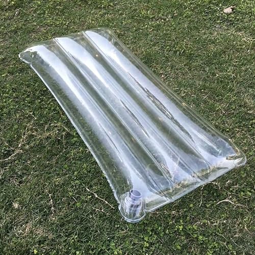 Inserto de almohada transparente, cojín portátil para sofá al aire libre y viajes, fácil de inflar y transportar, para camping, hogar y oficina