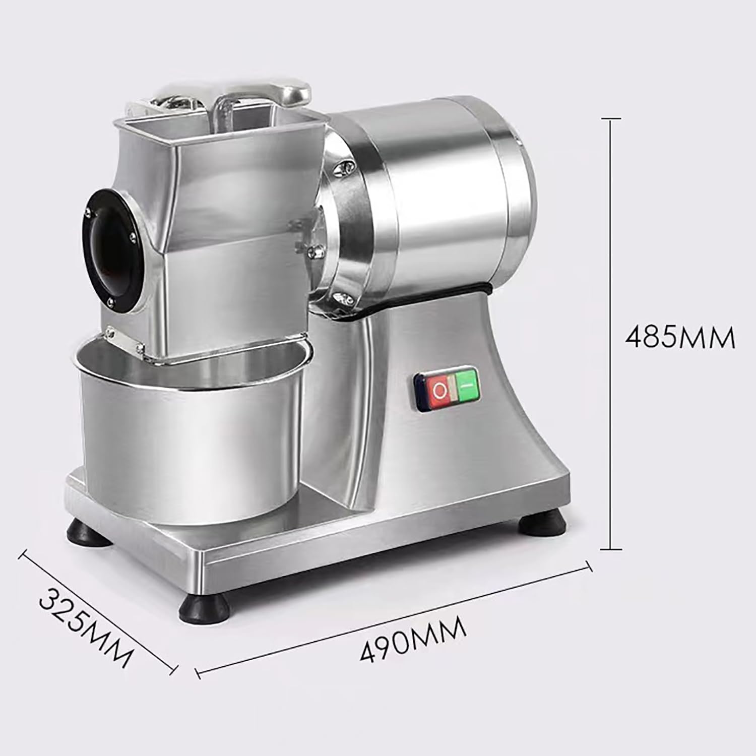 550W Cheese Electric Cheese Rava, Maker de ensaladas de Queso en rallador, 88 LB/Hora, con Cubo de Acero Inoxidable, Ideal para Pan de Pan de Mantequilla de Queso