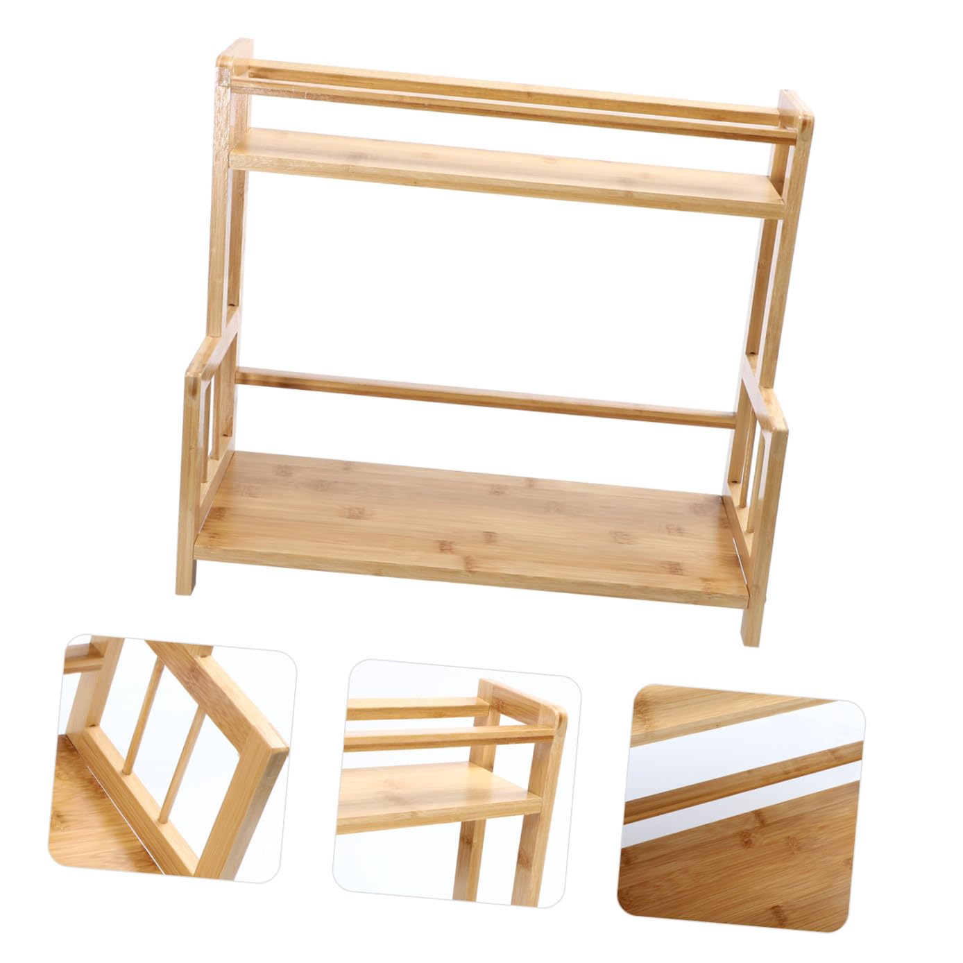 OUNONA 1 Étagère À Assaisonnements Pour Cuisine Étagère De Rangement À 2 Pour Épices Étagère De Rangement Pour Salle De Bain Étagère De Rangement En Porte-Bouteilles
