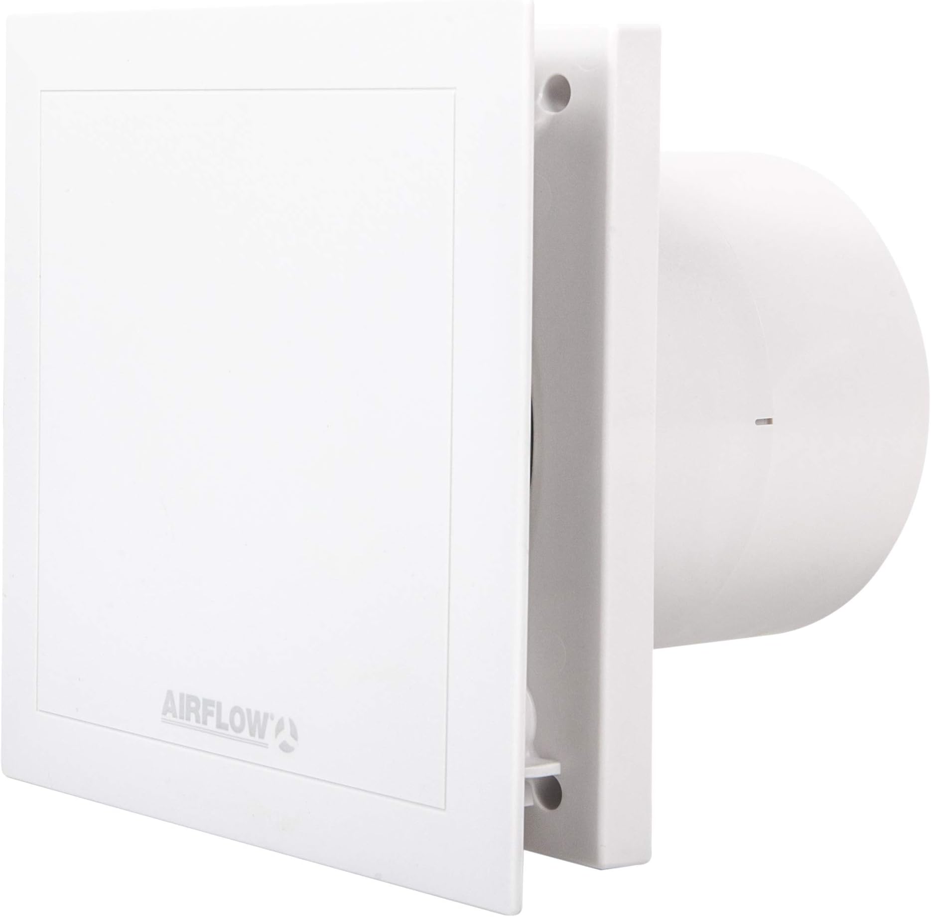 Air Flow QT100T (9041260) Quiet Timer Version Two Speed 100mm Extractor Fan, 9 W, White, Spigot