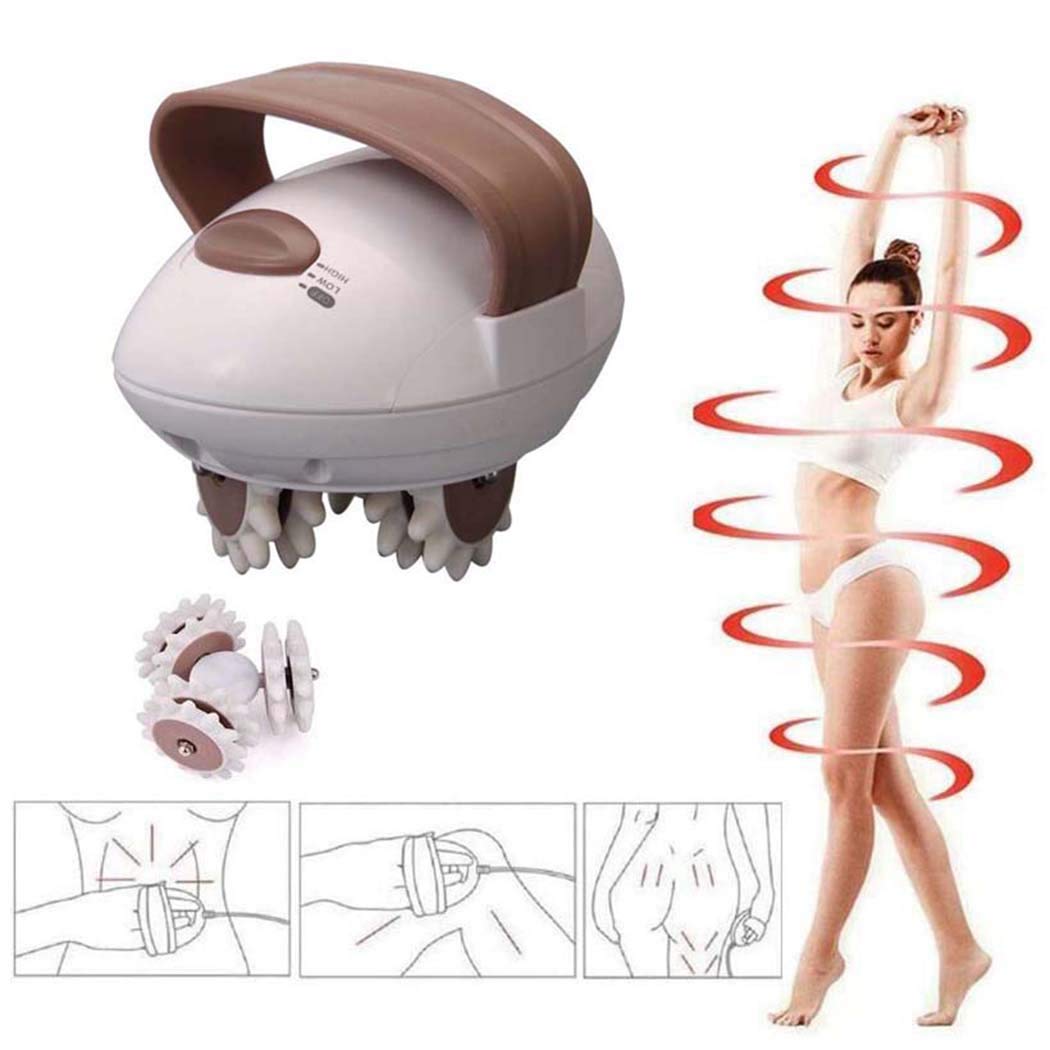 Longsand 3D Electric Mini Massager Body Slimmer Burn Fat Anti Cellulite Massager Roller Weight Loss Shaper For Face, Arm, Hand, Neck, Foot And Body