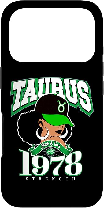 Taurus 1978 Queen Zodiac Traits Afro Diva Birthday Case for iPhone 17 Pro
