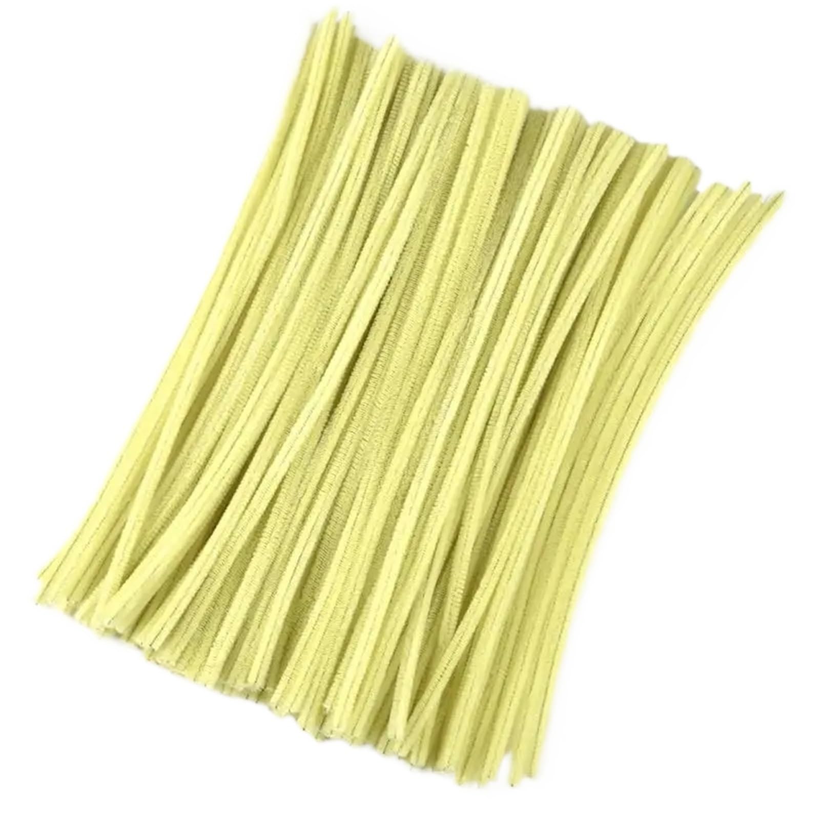 200/300/500 pz Steli di Ciniglia Filo Striscia Stringa Feltro Multicolor Tessuto Forniture Fatte A Mano FAI DA TE per Artigianato DIY(Yellow,300pcs)