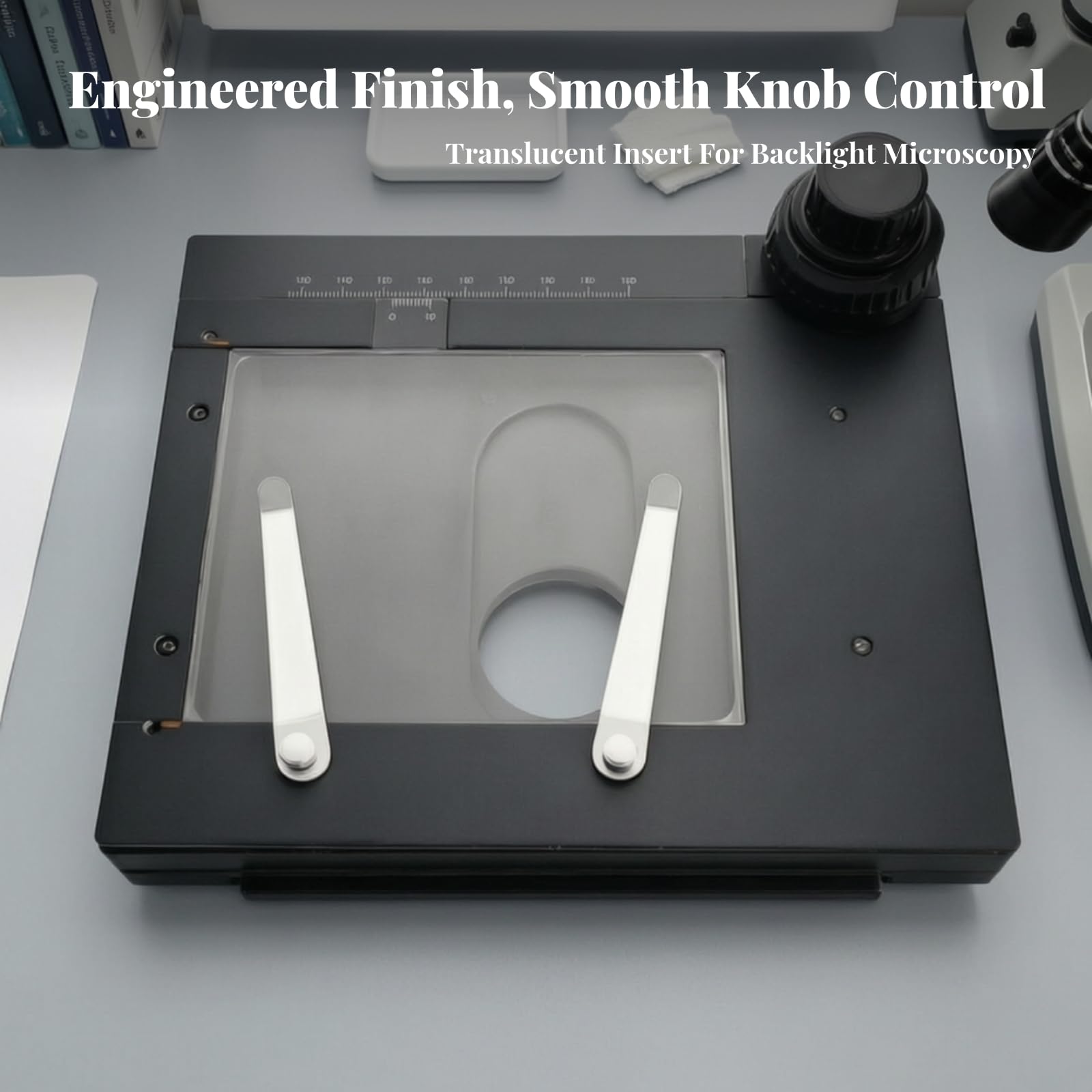 Tavolino Mobile per Microscopio Compatto | Tavolino campione per Microscopio, Laboratorio, BL