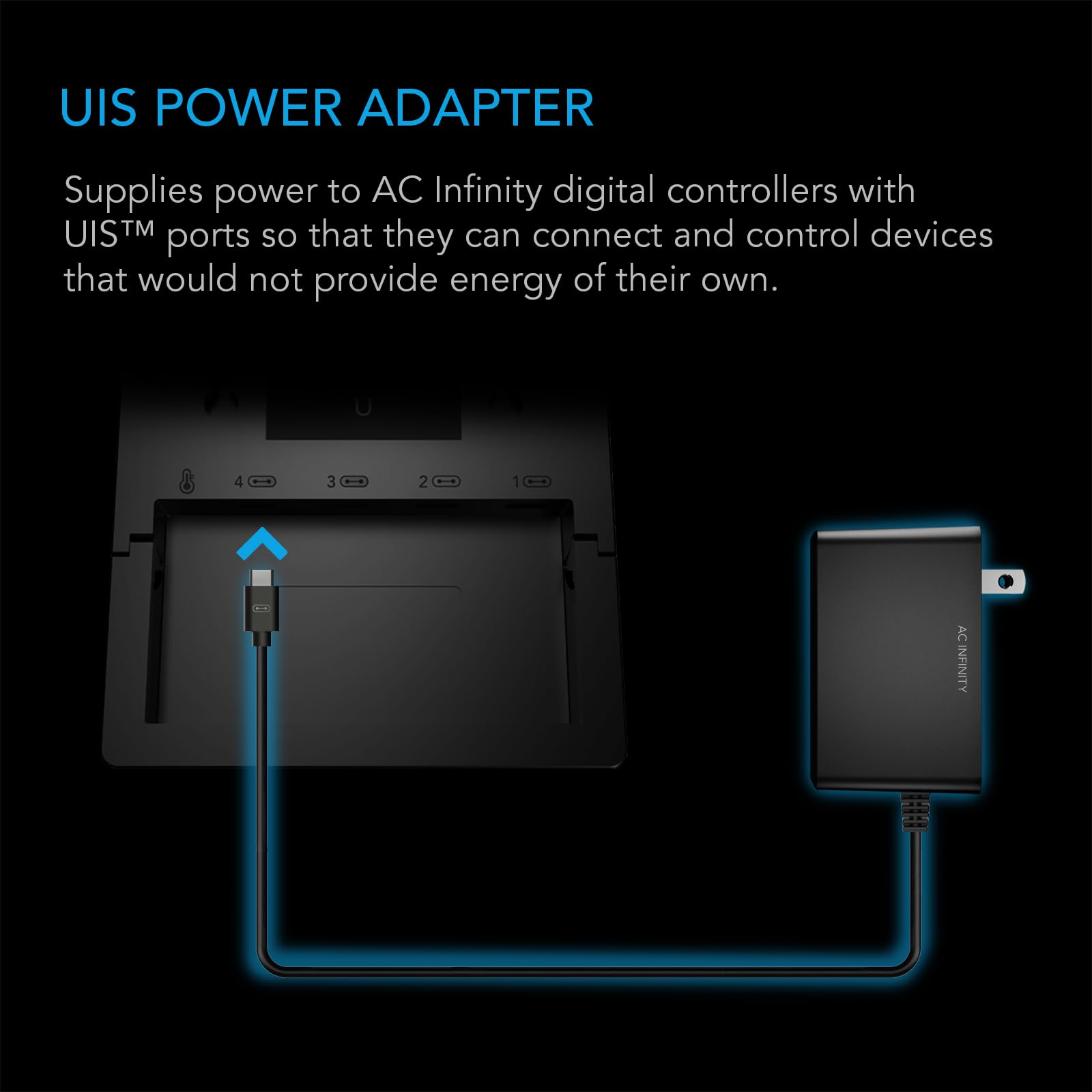 AC Infinity UIS Kabelloser Sender & Empfänger - 2,4 GHz Fernverbindung Für Grow Systeme