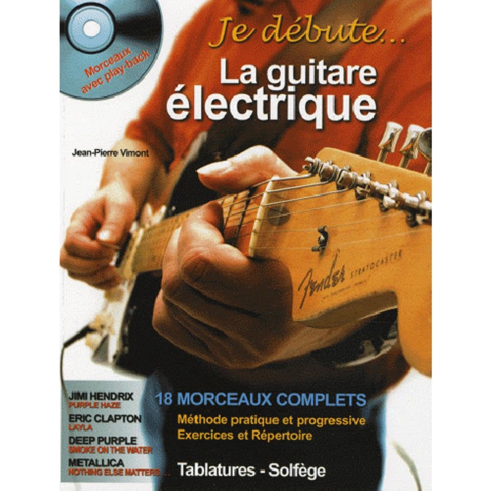 Guitare électrique débutant livre avec CD pour apprendre facilement