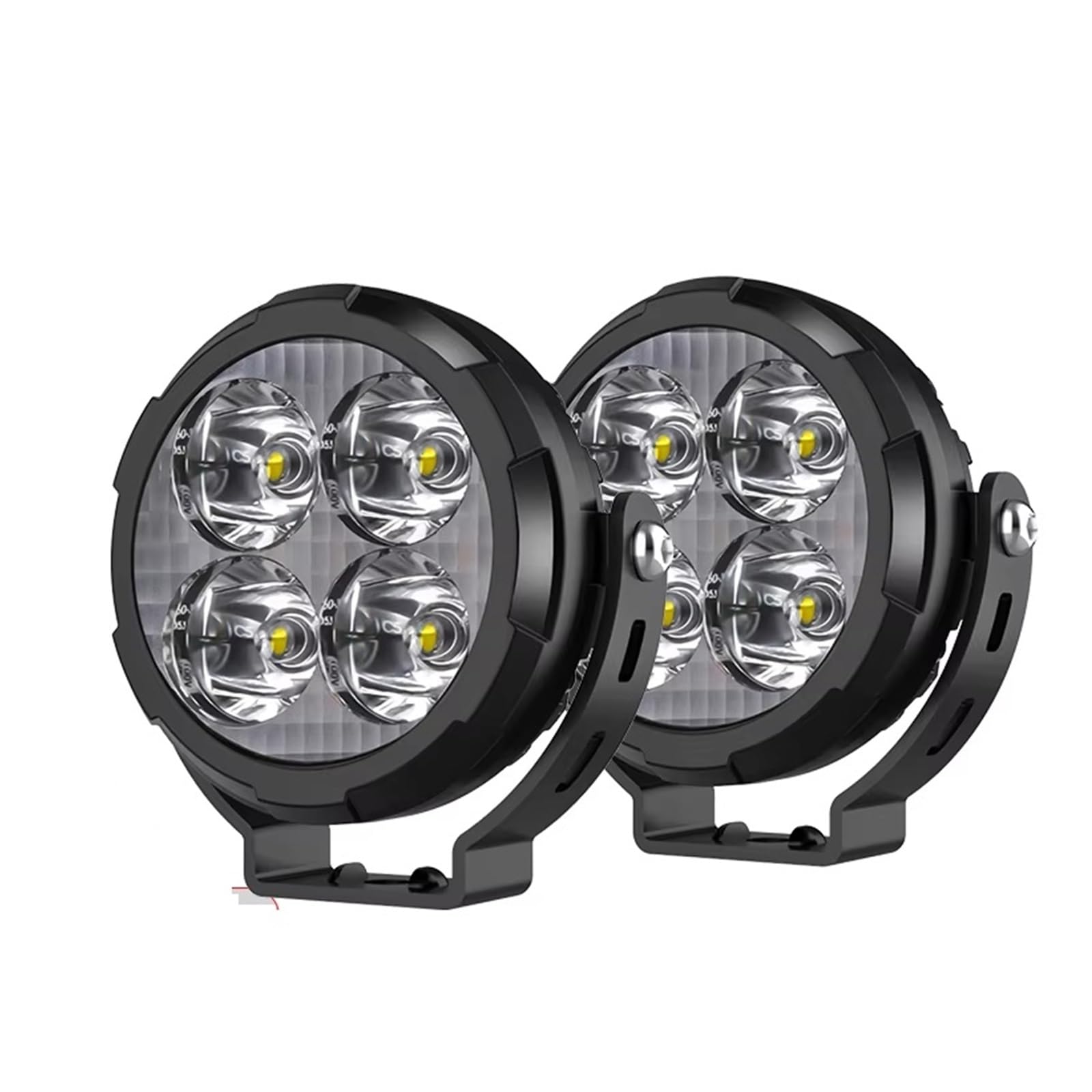 Phare Avant Moto Feux Travail Antibrouillard À LED Stroboscopiques Mark 4 Pouces pour BMW 9-80 V avec Fil LED Phares Avant