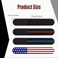 Vista 2 de 2 emblemas para guardabarros con bandera de Estados Unidos, bandera estadounidense, mini insignia patriótica 3D, accesorios universales