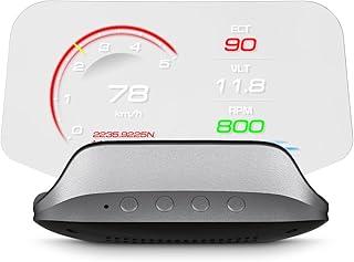AMHVMU C3 HUD Car Head up Display, Speedometer for Car,OBD2+GPS Dual system,Smart OBD2 gauge multi-Functional Digital Meter,Car Speed Projector,suitable for all cars