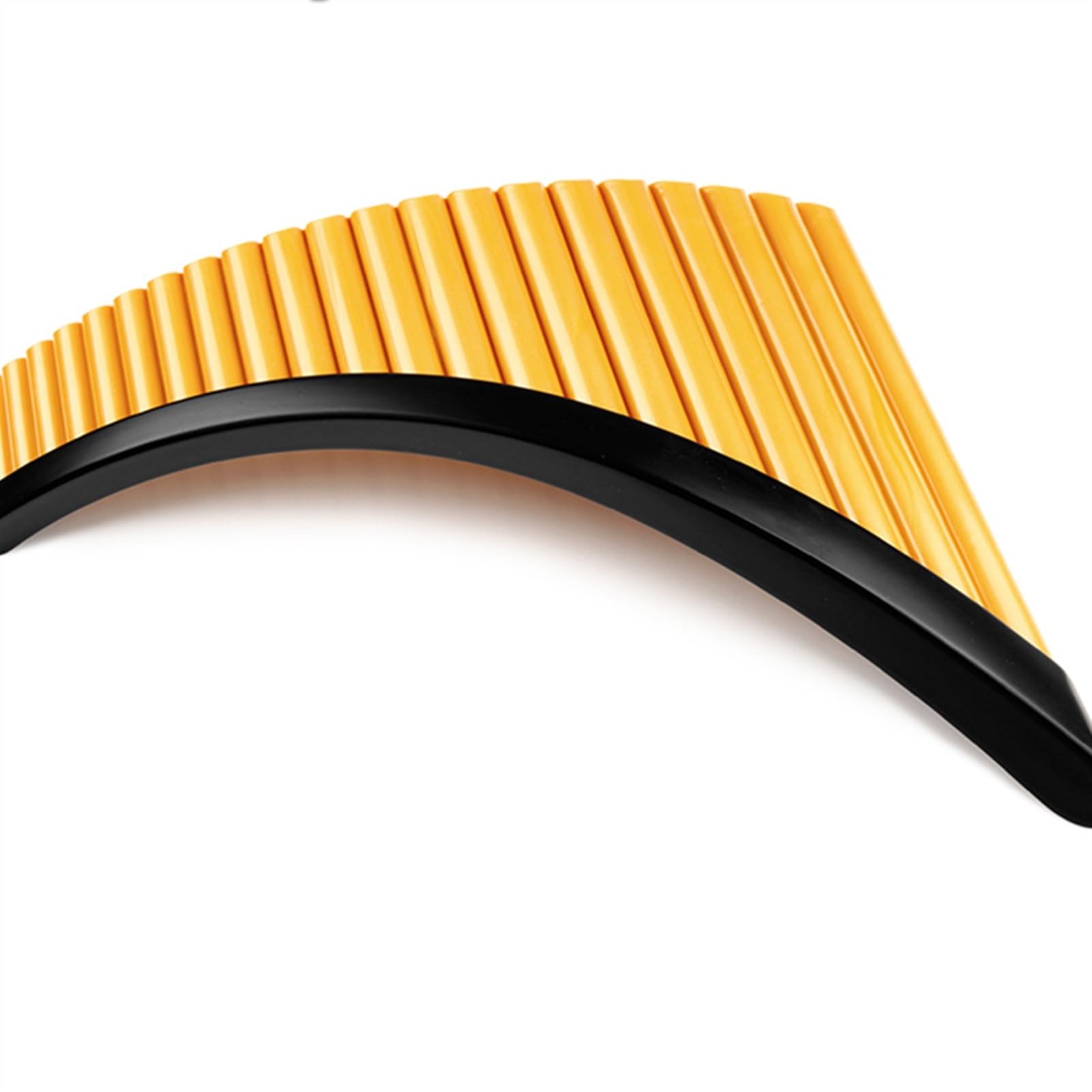 22 Röhren G-Taste Panflöte ABS-Kunststoff Pan Pipes Goldfarbe Anfänger Panflöte (Color : Gold left hand)
