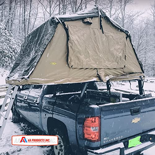 Image of Model APX2502-BLK Low-Profile Utility Aluminum Pick-Up Truck Ladder Rack with Load Stops