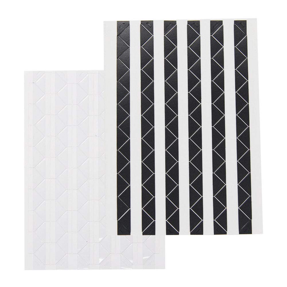 20 Sheets (2040 Pieces) Photo Corner Stickers Self Adhesive Picture Mounting Corner Stickers for Scrapbooking Photo Album Journal DIY Craft (Black and White)