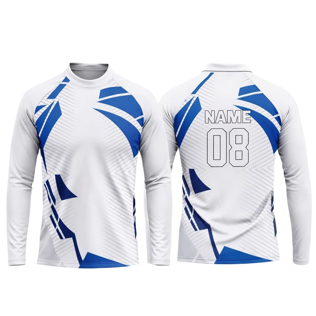 vendsy Custom Name and Number Full Sleeves Cricket & Multi-Sports Jersey T-Shirt for Men & Boys (Small to XXL)-picture-15